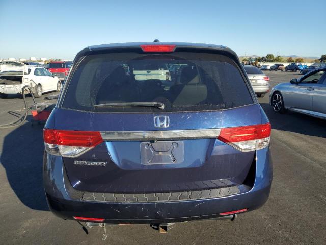 5FNRL5H68EB083187 - 2014 HONDA ODYSSEY EXL BLUE photo 6