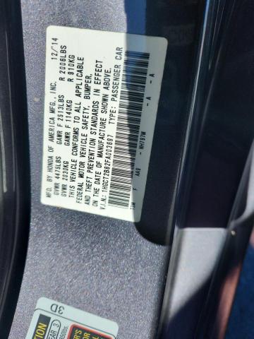 1HGCT2B82FA003697 - 2015 HONDA ACCORD EXL CHARCOAL photo 13