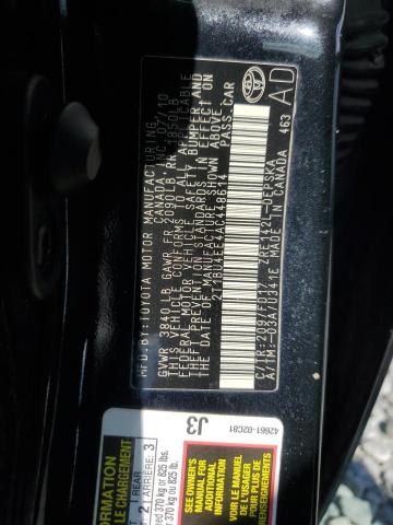 2T1BU4EE4AC448614 - 2010 TOYOTA COROLLA BASE Чорний фото 13