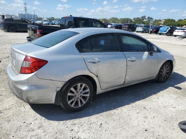 2HGFB2F98CH516632 - 2012 HONDA CIVIC EXL ვერცხლისფერი ფოტო 3