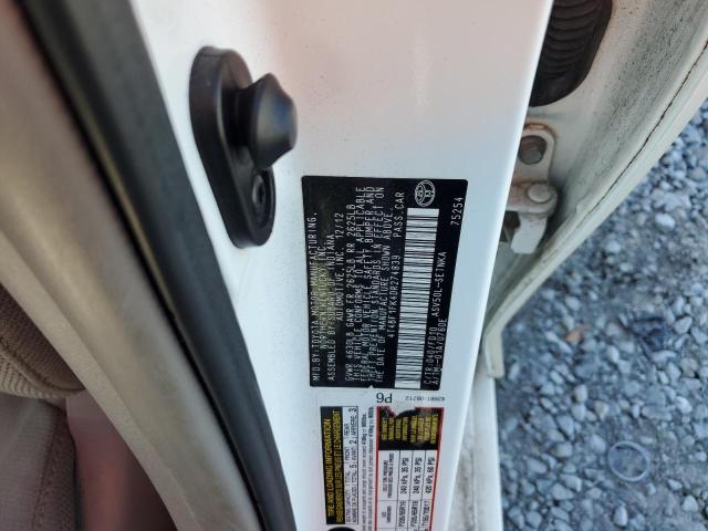 4T4BF1FK4DR274839 - 2013 TOYOTA CAMRY L 白色 照片 12