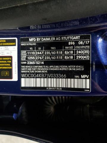 WDC0G4KB7JV033366 - 2018 MERCEDES-BENZ GLC 300 4MATIC BLUE photo 13