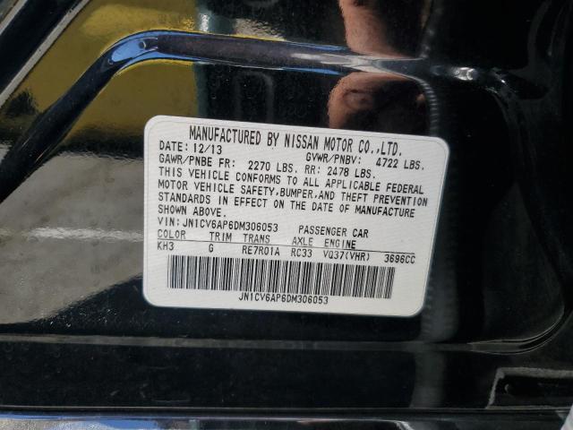 JN1CV6AP6DM306053 - 2013 INFINITI G37 BASE BLACK photo 12