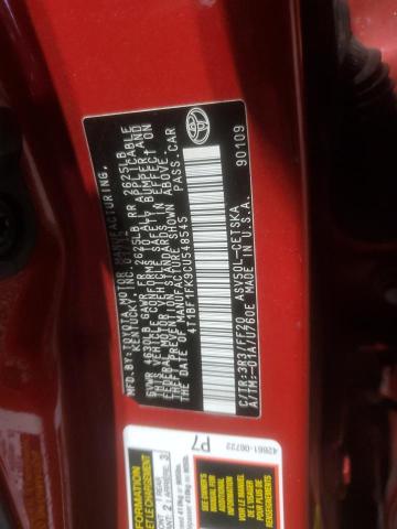 4T1BF1FK9CU548545 - 2012 TOYOTA CAMRY BASE Красный фото 12