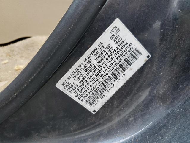 5FNRL387X5B030925 - 2005 HONDA ODYSSEY EXL BLUE photo 13