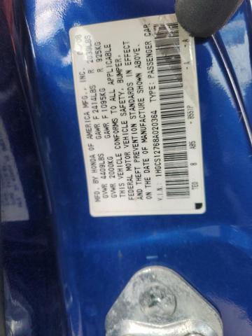 1HGCS12768A020364 - 2008 HONDA ACCORD EX Көк фото 13