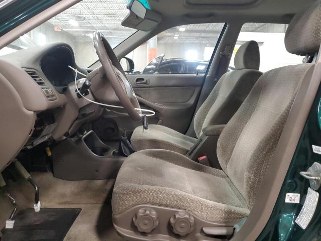 2HGEJ8543YH502619 - 2000 HONDA CIVIC EX GREEN photo 7