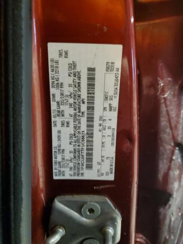 1FMCU0F77FUC58633 - 2015 FORD ESCAPE S RED photo 14