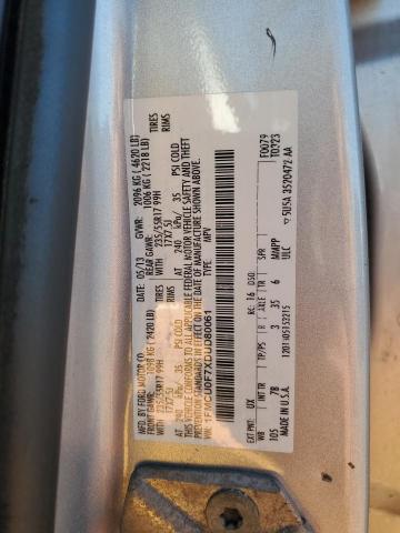 1FMCU0F7XDUD80061 - 2013 FORD ESCAPE S SILVER photo 12