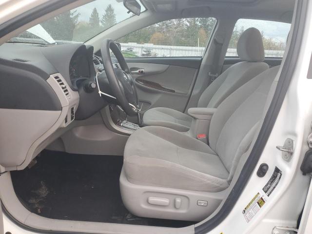 2T1BU4EE9BC678389 - 2011 TOYOTA COROLLA BASE WHITE photo 7
