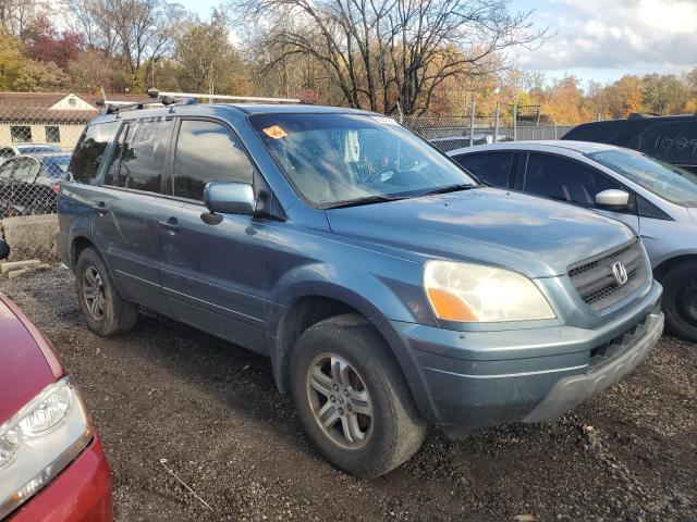 5FNYF18505B051515 - 2005 HONDA PILOT EXL Turquesa foto 4