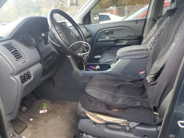 5FNYF18505B051515 - 2005 HONDA PILOT EXL Turquesa foto 7