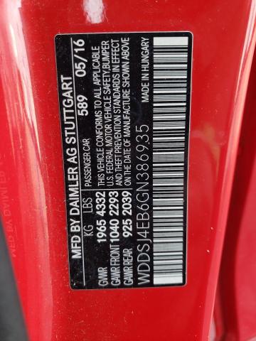 WDDSJ4EB6GN386935 - 2016 MERCEDES-BENZ CLA 250 Kırmızı fotoğraf 12