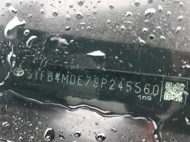 5YFB4MDE7SP245560 - 2025 TOYOTA COROLLA LE SILVER photo 12