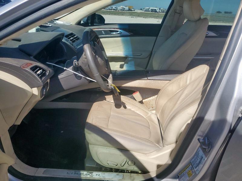 3LN6L2LU2ER832714 - 2014 LINCOLN MKZ HYBRID SILVER photo 7