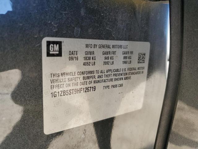 1G1ZB5ST9HF126719 - 2017 CHEVROLET MALIBU LS GRAY photo 12