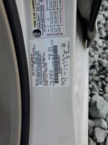 3FAHP0JA2BR233411 - 2011 FORD FUSION SEL WHITE photo 12