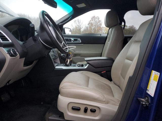 1FM5K8D83FGB21289 - 2015 FORD EXPLORER XLT BLUE photo 7