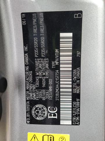 2T2BZMCA4JC157754 - 2018 LEXUS RX 350 BASE 银色 照片 13