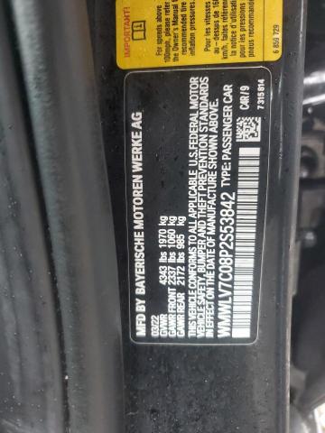 WMWLV7C08P2S53842 - 2023 MINI COOPER S CLUBMAN შავი ფოტო 12