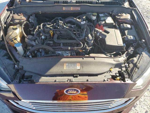 3FA6P0HD0JR265358 - 2018 FORD FUSION SE MAROON photo 11