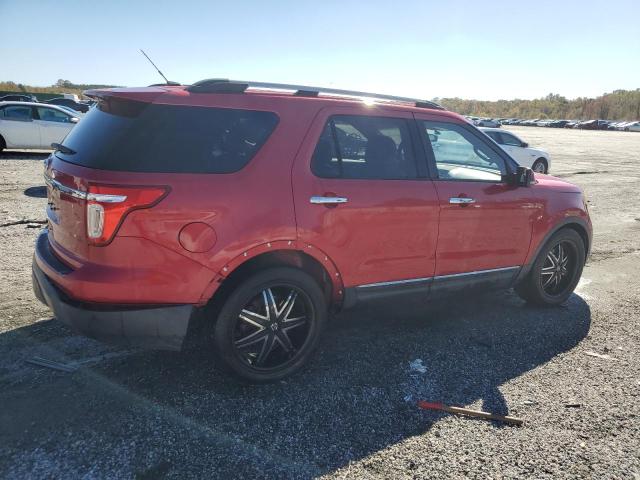 1FMHK7F85CGB00251 - 2012 FORD EXPLORER LIMITED RED photo 3