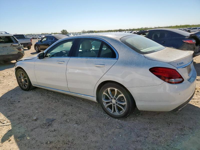 55SWF4KB4GU116178 - 2016 MERCEDES-BENZ C 300 4MATIC WHITE photo 2