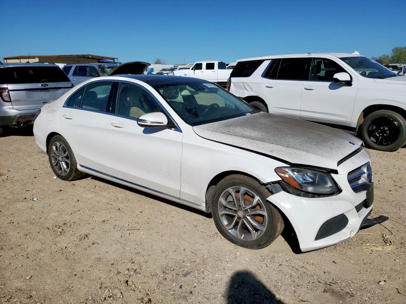 55SWF4KB4GU116178 - 2016 MERCEDES-BENZ C 300 4MATIC WHITE photo 4