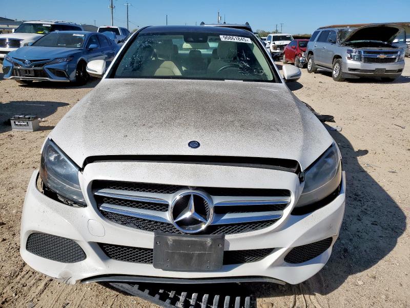 55SWF4KB4GU116178 - 2016 MERCEDES-BENZ C 300 4MATIC WHITE photo 5