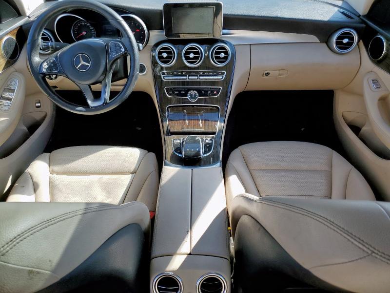 55SWF4KB4GU116178 - 2016 MERCEDES-BENZ C 300 4MATIC WHITE photo 8