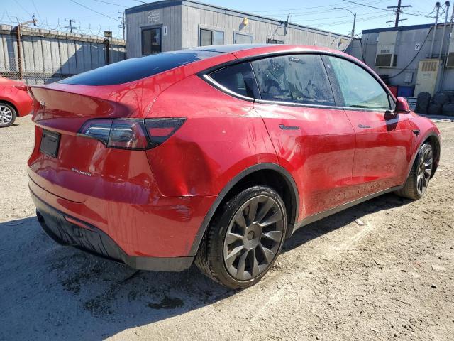 7SAYGDEE3PF629096 - 2023 TESLA MODEL Y RED photo 3