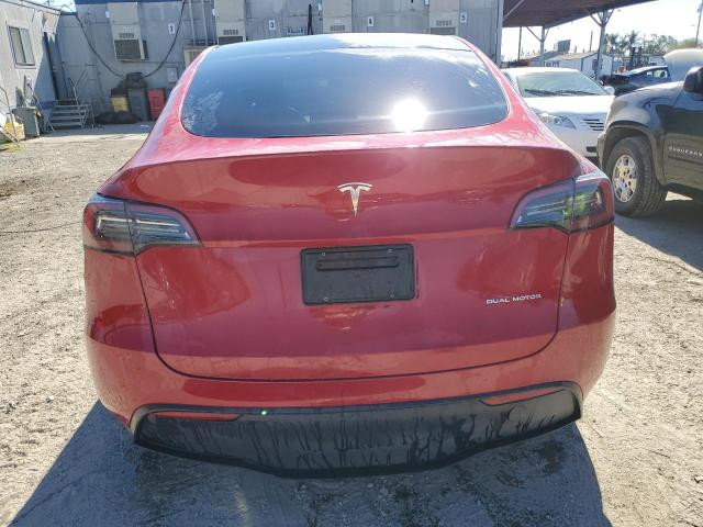 7SAYGDEE3PF629096 - 2023 TESLA MODEL Y RED photo 6