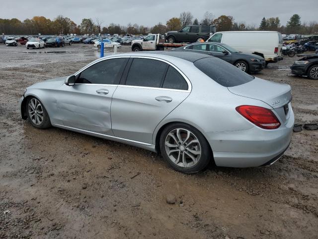 55SWF4KB8FU096094 - 2015 MERCEDES-BENZ C 300 4MATIC SILVER photo 2