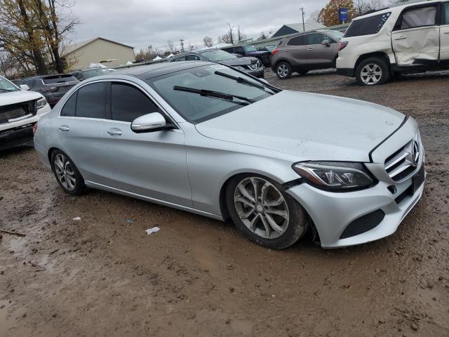55SWF4KB8FU096094 - 2015 MERCEDES-BENZ C 300 4MATIC SILVER photo 4
