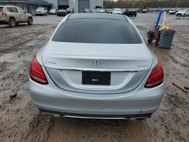 55SWF4KB8FU096094 - 2015 MERCEDES-BENZ C 300 4MATIC SILVER photo 6