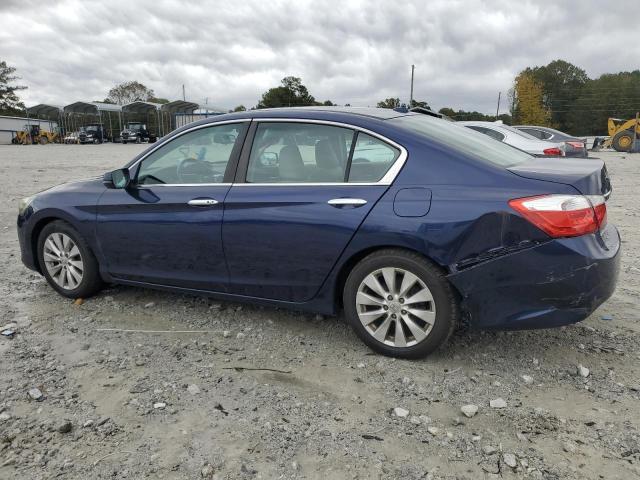 1HGCR2F87EA005355 - 2014 HONDA ACCORD EXL BLUE photo 2