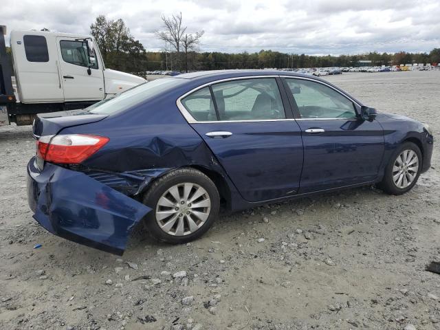 1HGCR2F87EA005355 - 2014 HONDA ACCORD EXL BLUE photo 3