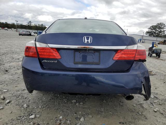 1HGCR2F87EA005355 - 2014 HONDA ACCORD EXL BLUE photo 6