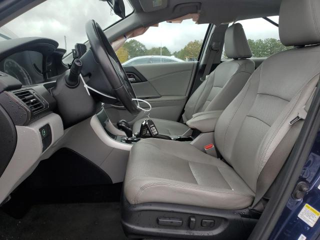 1HGCR2F87EA005355 - 2014 HONDA ACCORD EXL BLUE photo 7