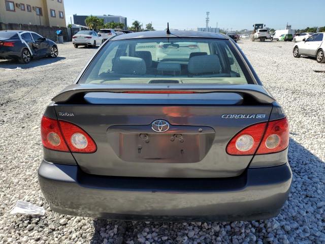 1NXBR32E58Z998428 - 2008 TOYOTA COROLLA CE GRAY photo 6