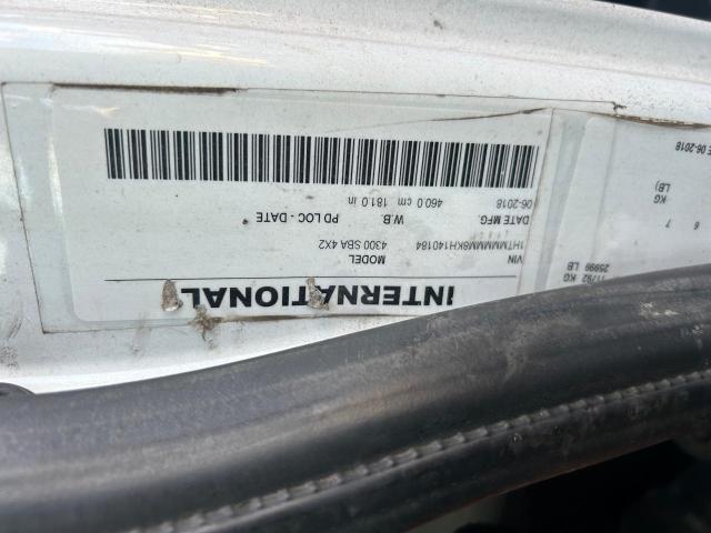 1HTMMMMM8KH140184 - 2019 INTERNATIONAL 4000 4300 თეთრი ფოტო 10