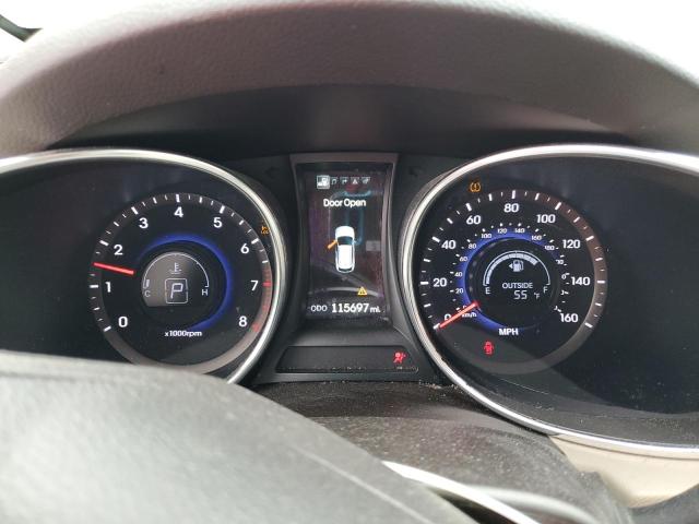 5XYZUDLB5DG105746 - 2013 HYUNDAI SANTA FE S WHITE photo 9