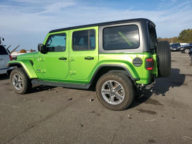 1C4HJXEN8LW123964 - 2020 JEEP WRANGLER U SAHARA GREEN photo 2