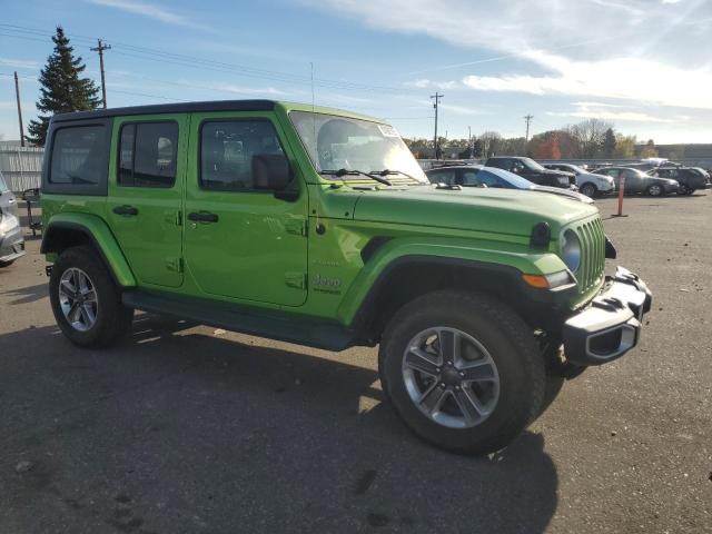 1C4HJXEN8LW123964 - 2020 JEEP WRANGLER U SAHARA GREEN photo 4