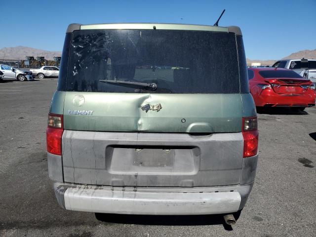 5J6YH186X4L003304 - 2004 HONDA ELEMENT EX GREEN photo 6