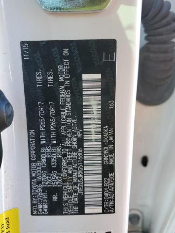 JTEZU5JRXG5116806 - 2016 TOYOTA 4RUNNER SR5 白色 照片 14