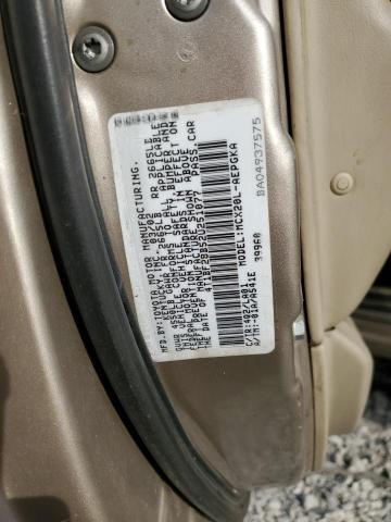 4T1BF28B52U251077 - 2002 TOYOTA AVALON XL ოქროსფერი ფოტო 12