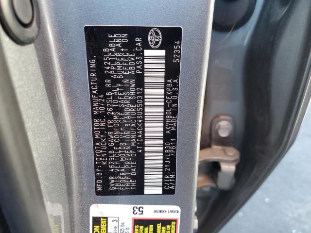 4T1DAACK4SU550312 - 2025 TOYOTA CAMRY XSE 石墨色 照片 12