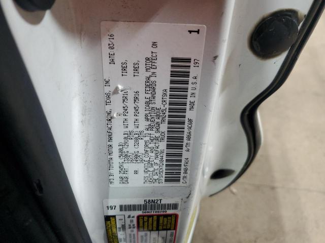 5TFSX5EN7GX044701 - 2016 TOYOTA TACOMA ACCESS CAB Blanco foto 12