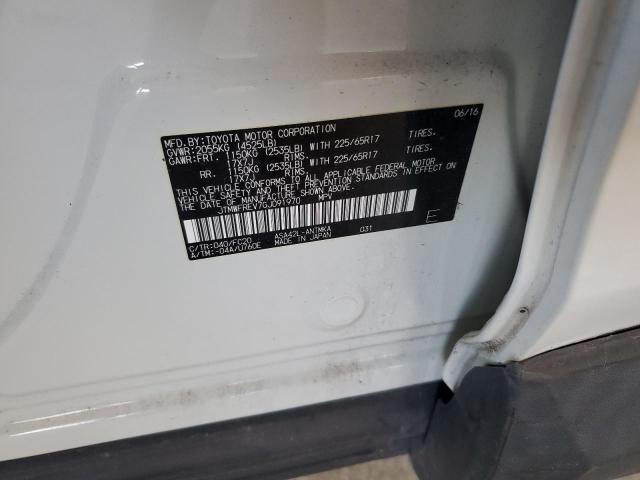 JTMWFREV7GJ091970 - 2016 TOYOTA RAV4 XLE WHITE photo 12